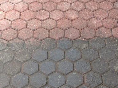 Czyszczenie kostki brukowej/rynien